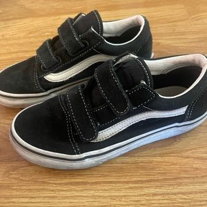 Black & White Vans Size 2